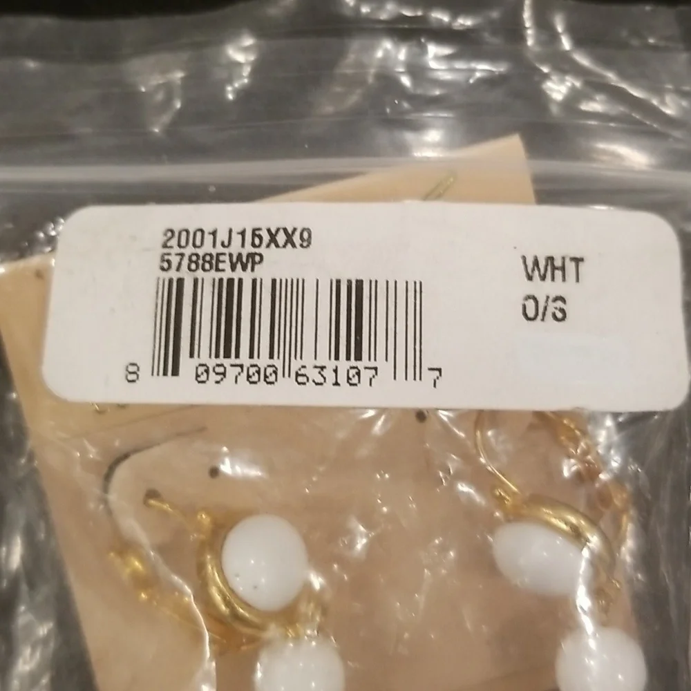 💕KENNETH JAY LANE💕 White Tassel Earrings ~ White NWT